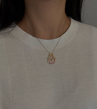 18K Gold Disco Ball Chain, 17.5" Long (A)