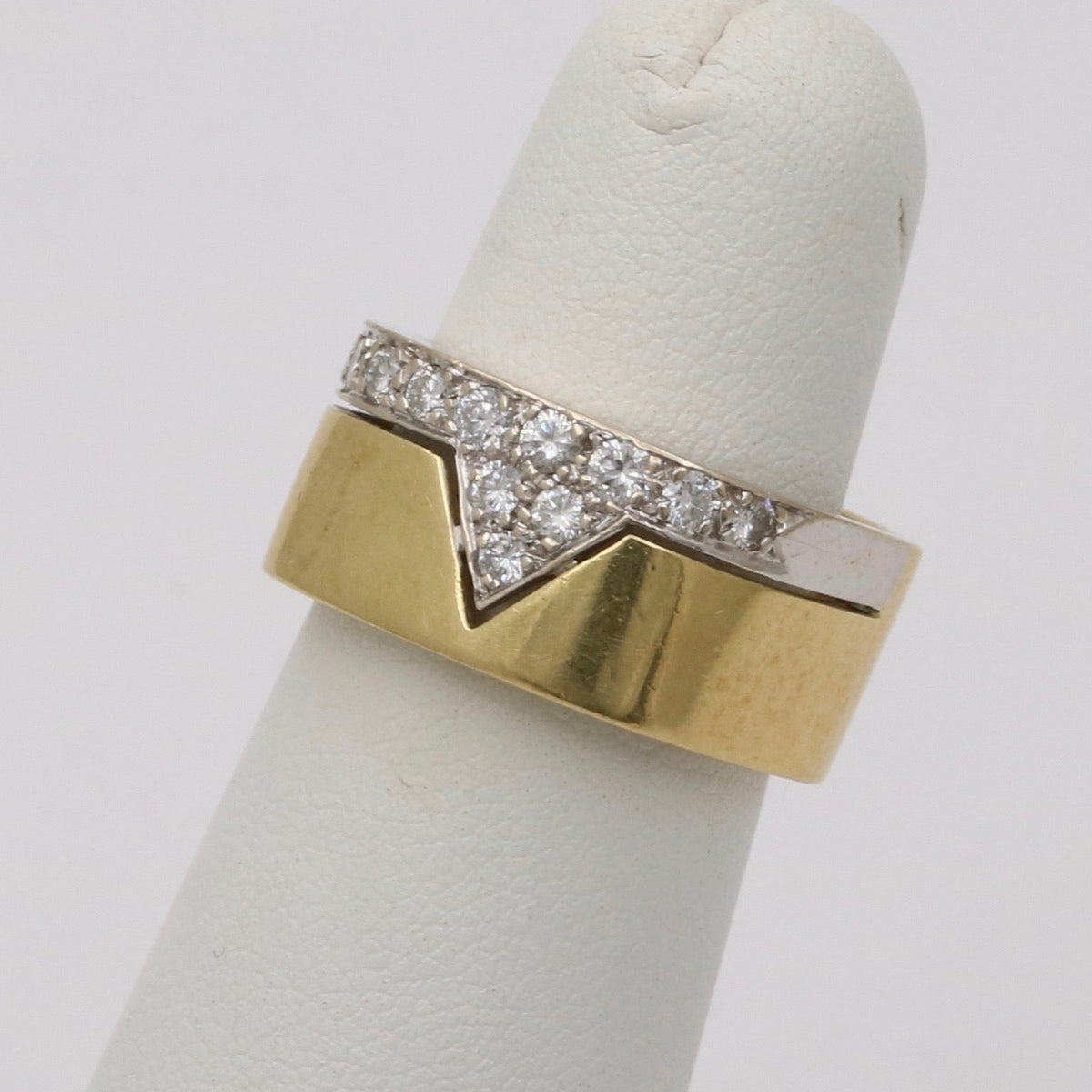 Vintage Diamond and 18K Gold Wonder Woman Band