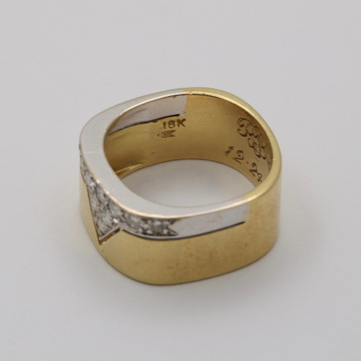 Vintage Diamond and 18K Gold Wonder Woman Band