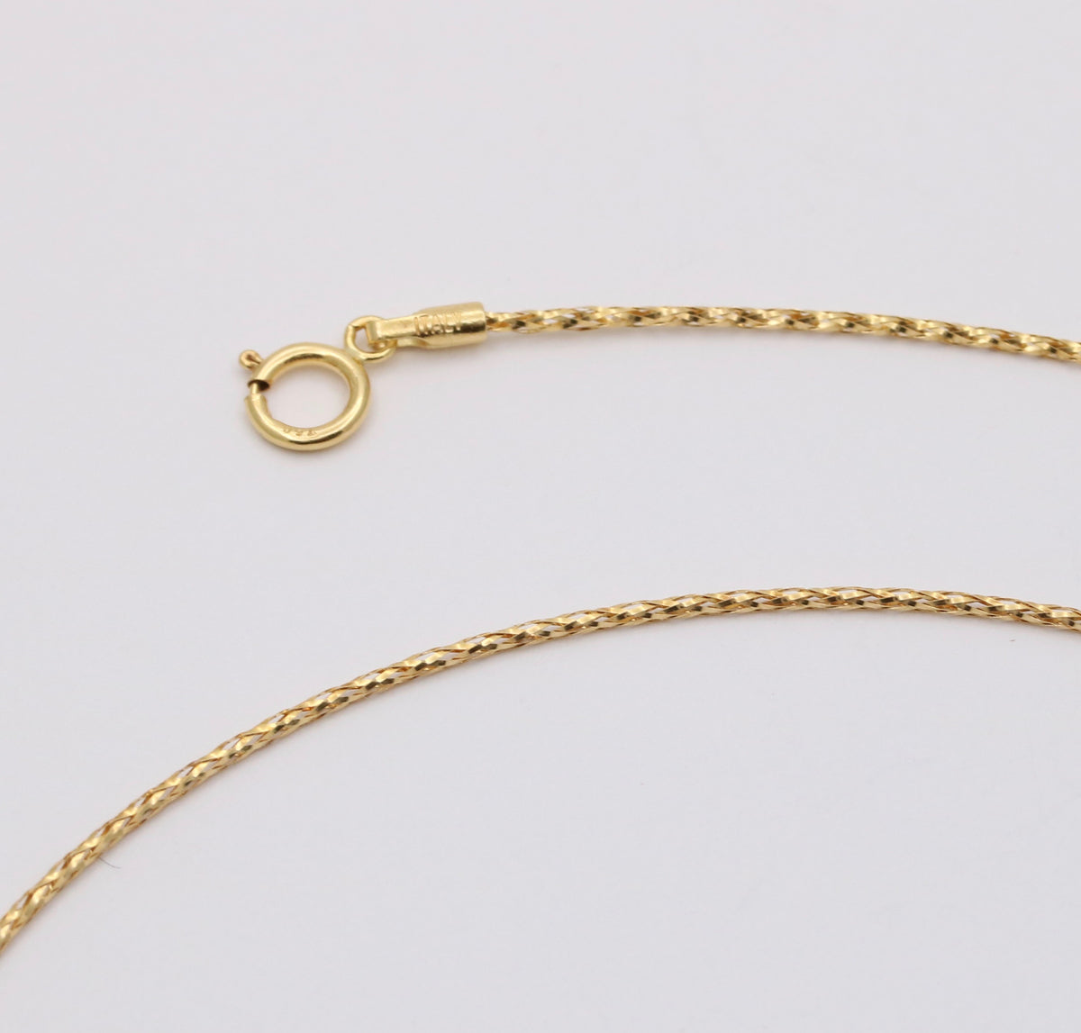 14K Gold and Pearl Station Necklace, 18” Long
