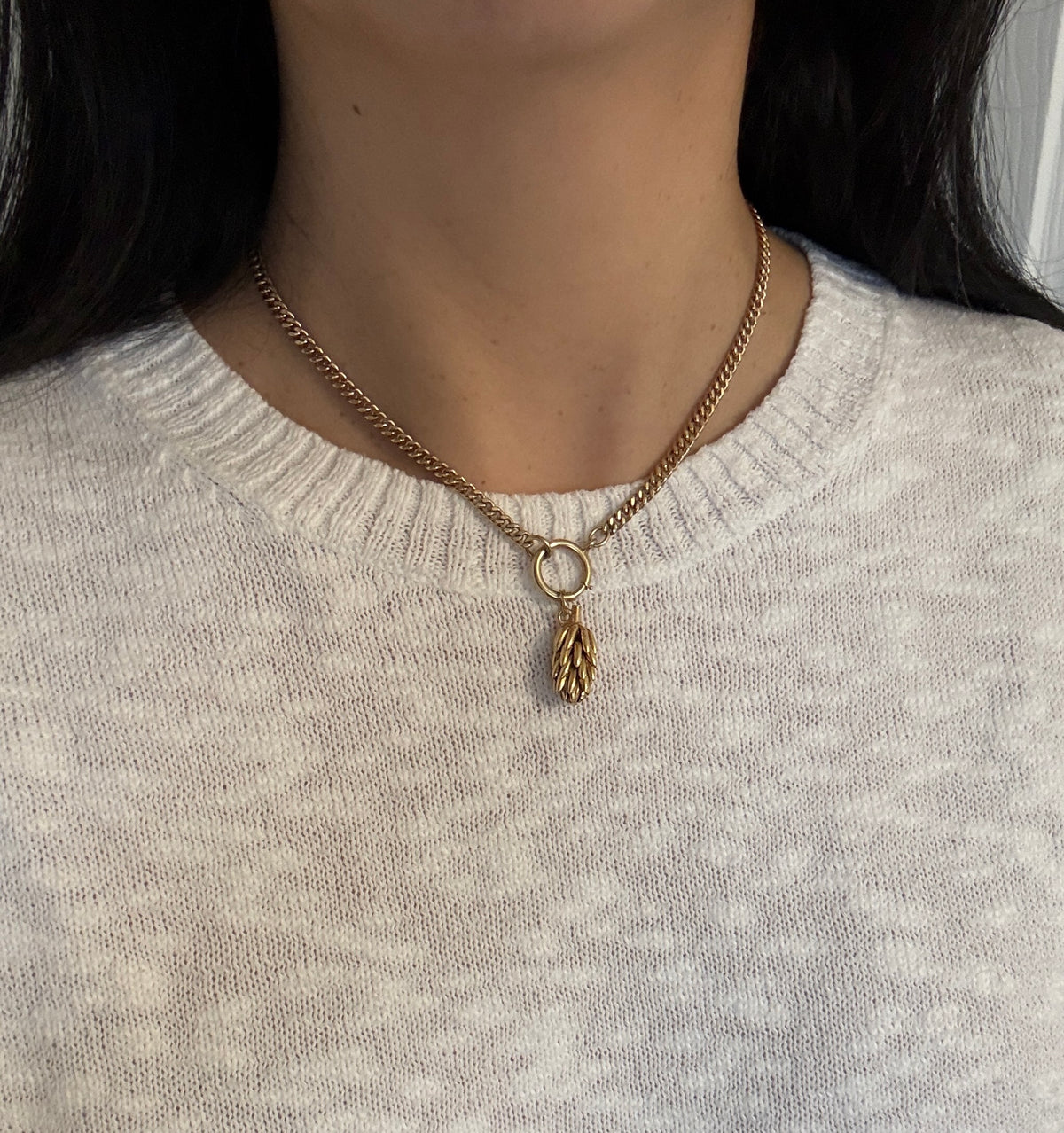 Vintage 14K Gold Bunch of Bananas Charm
