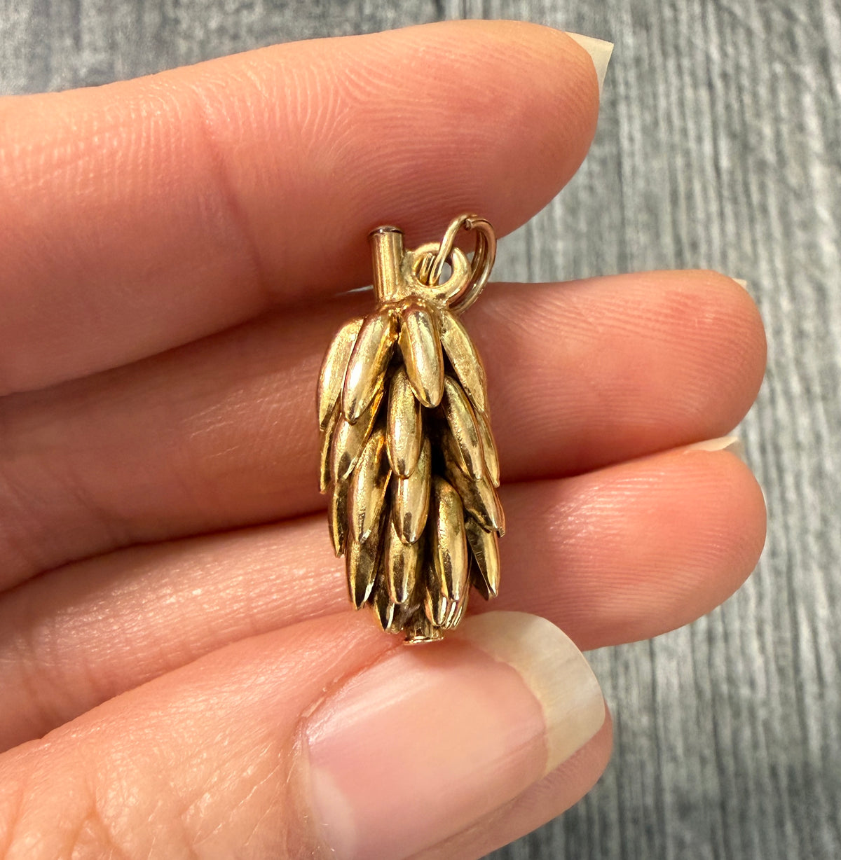 Vintage 14K Gold Bunch of Bananas Charm