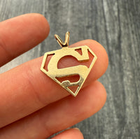 Vintage 14K Gold "SUPERMAN" Charm