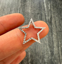 Diamond and 14K Gold Star Charm