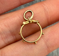 Vintage 14K Gold Buckle Charm