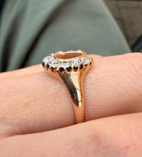 Antique Lucky Diamond Horseshoe Ring, 1.2 Carats