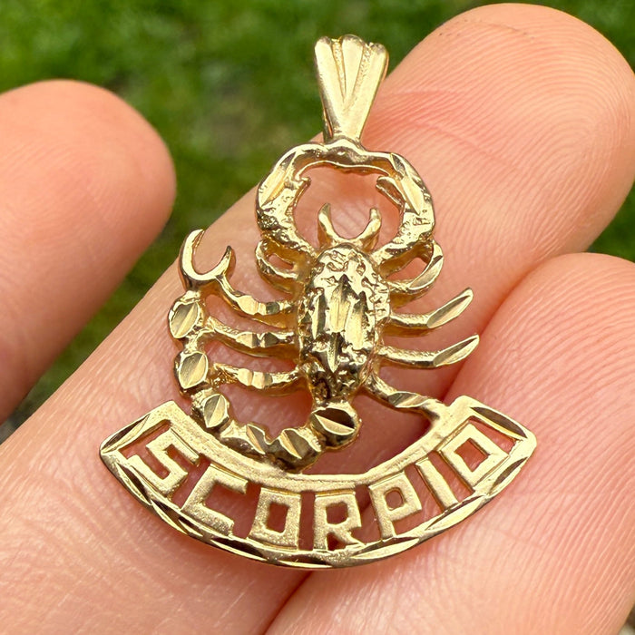 Vintage 14K Gold Scorpio Zodiac Charm