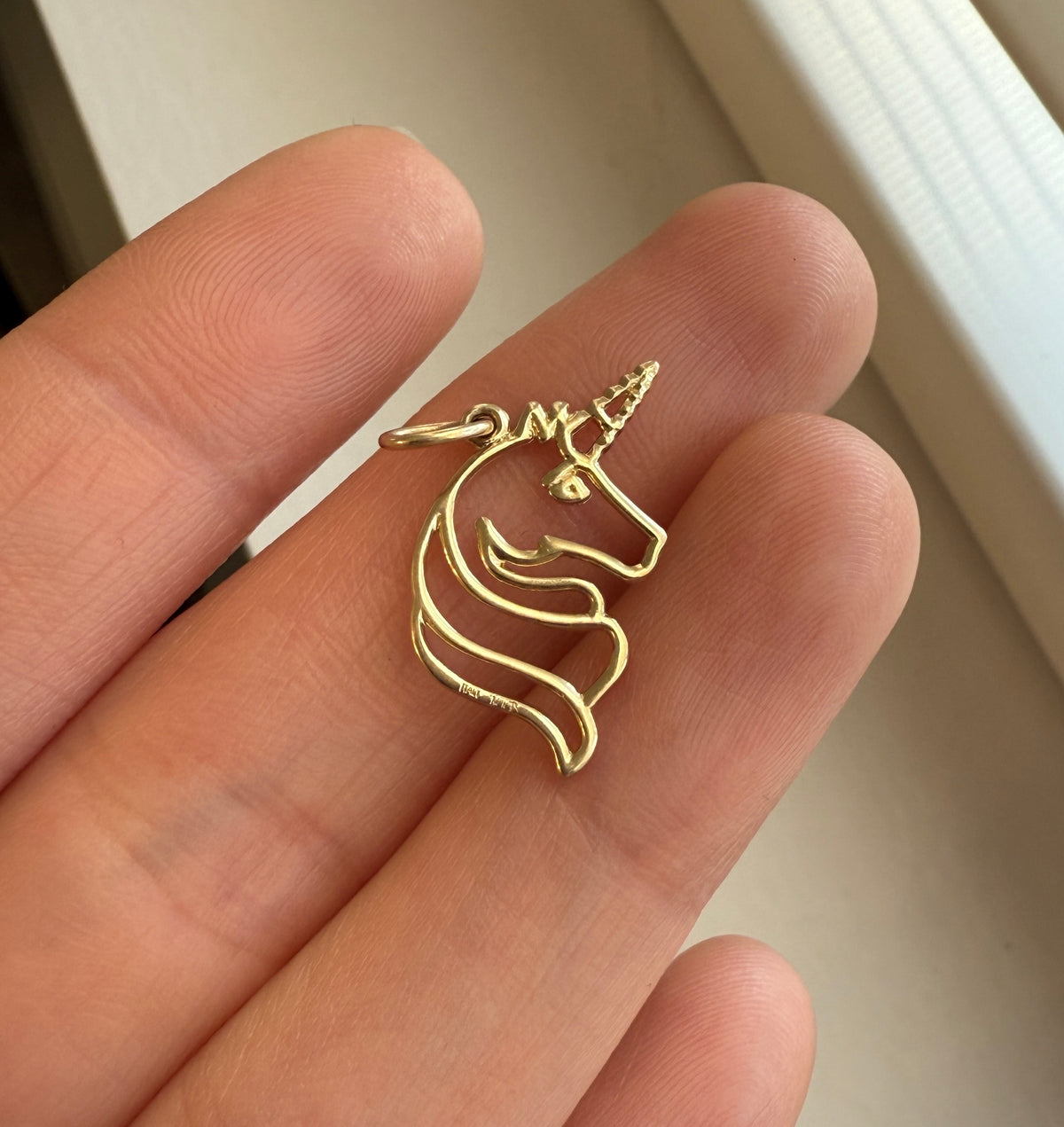 Unicorn 14K Gold Charm