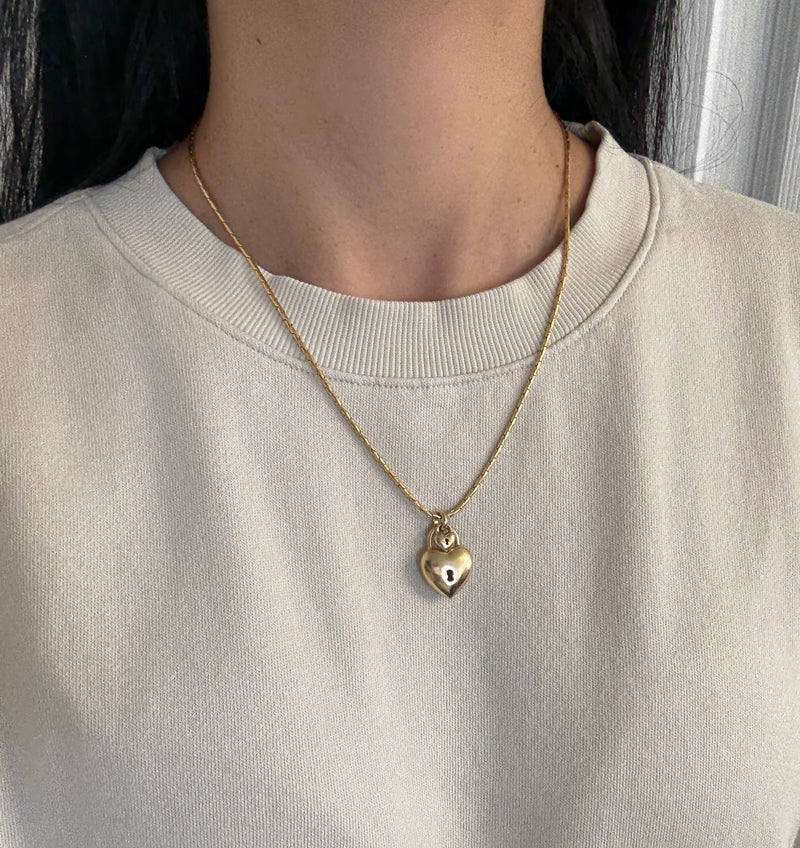 Vintage 14K Gold Tubular Snake Style Chain, 20" Long