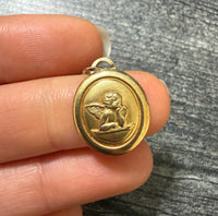 Sweet 14K Gold Cherub Charm