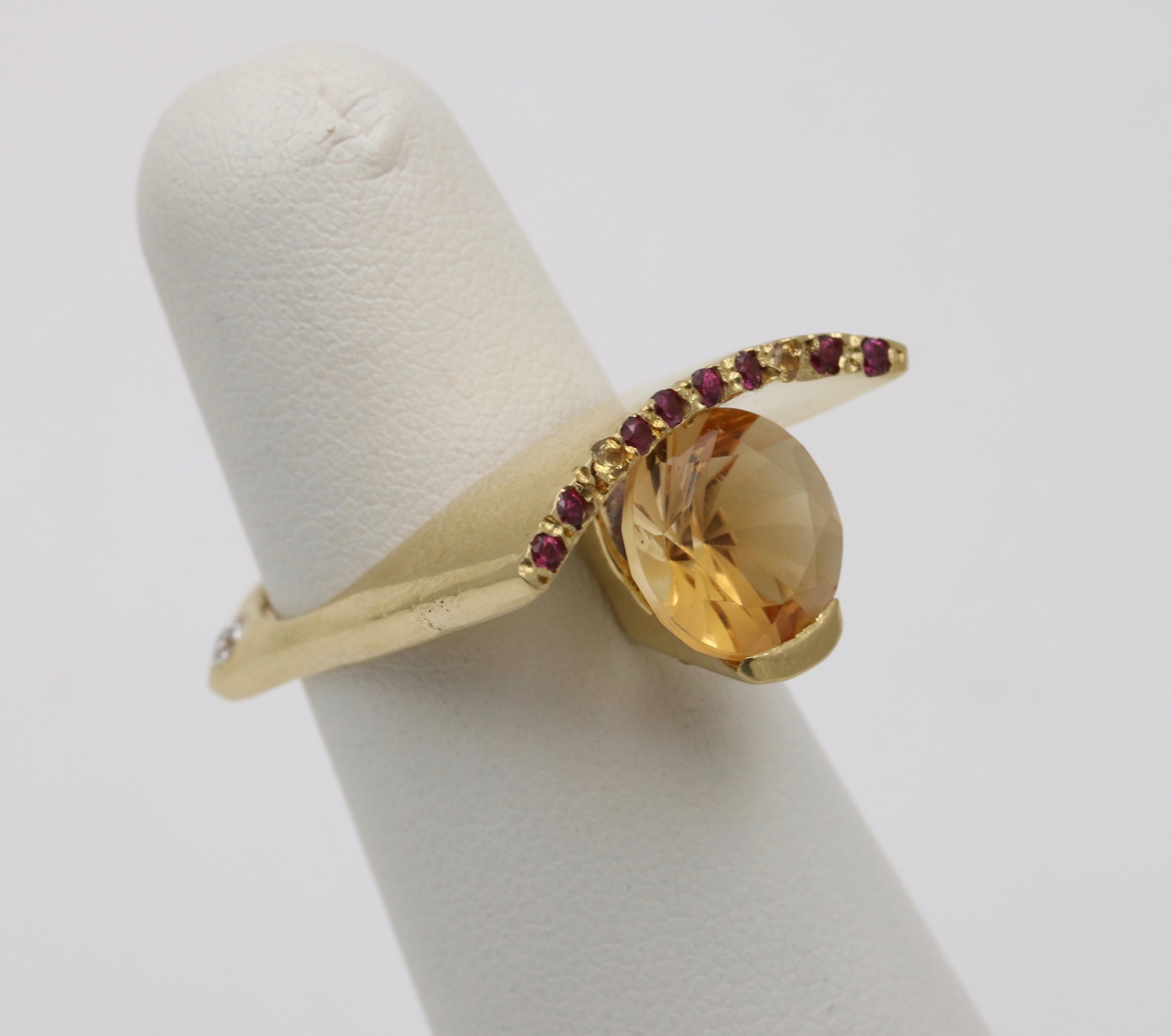 Gold Radiant Cut Yellow Sapphire Rings - 8 For Sale on 1stDibs | 4 finger  ring 80s, handmade engagement rings sydney