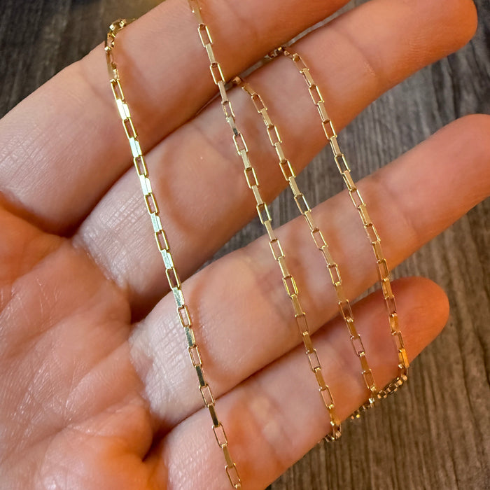 Uno A Erre 14K Gold Biker Chain, 17" Long