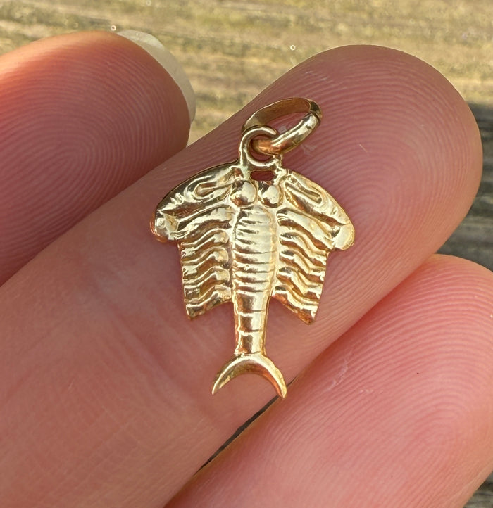18K Gold Lobster Charm
