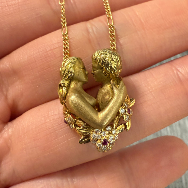 Carrera y Carrera Adam & Eve Diamond Necklace