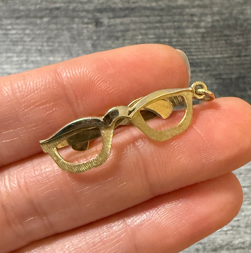 Vintage 14K Gold Eyeglass Charm