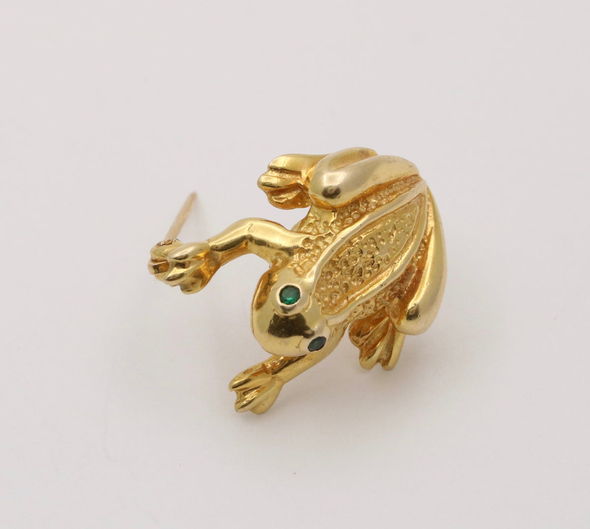 Vintage 14K Gold Frog Pin