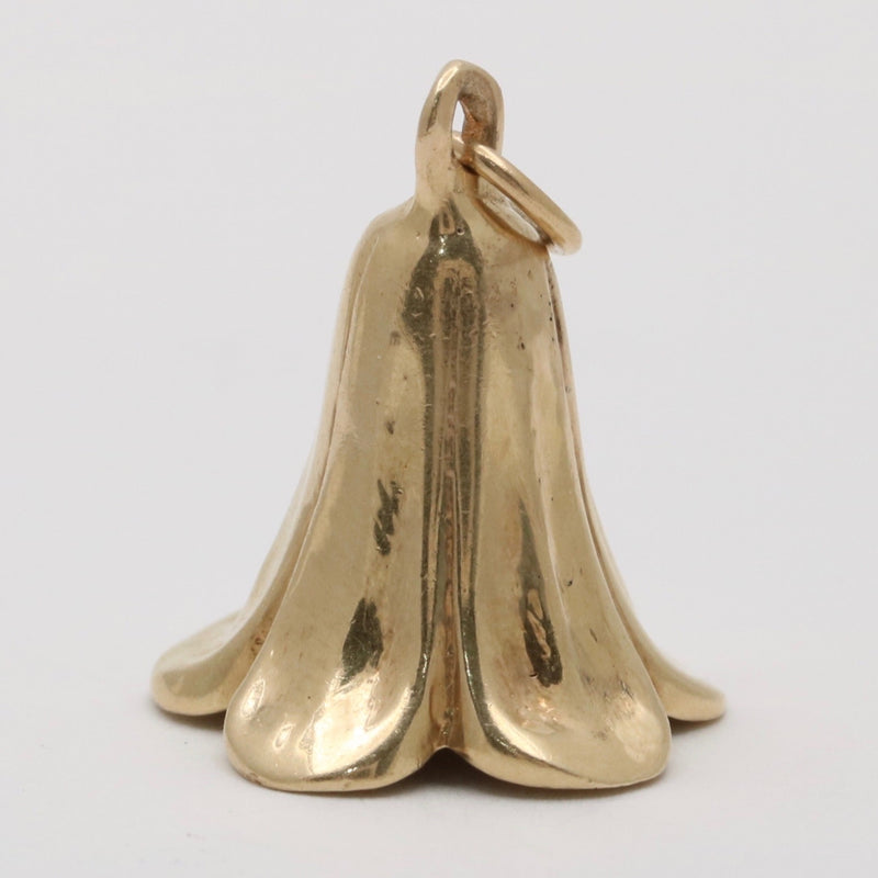 Vintage 14K Gold Bell Flower Charm