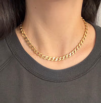 Vintage Tiffany & Co West Germany 18K Gold Curb Chain, 16.75" Long
