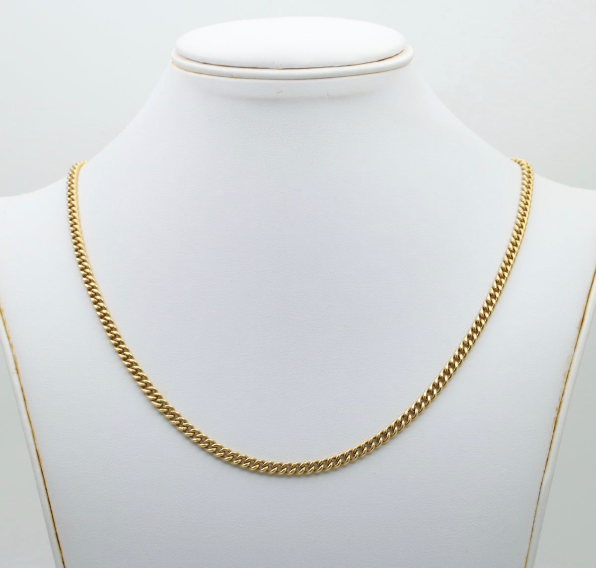 Vintage Tiffany & Co 18K Gold Curb Link Chain, 26.5” Long