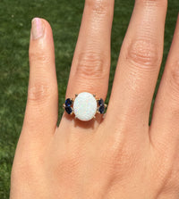 Vintage Opal & Sapphire Ring