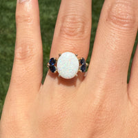 Vintage Opal & Sapphire Ring
