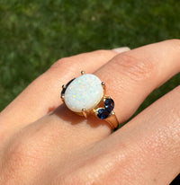 Vintage Opal & Sapphire Ring