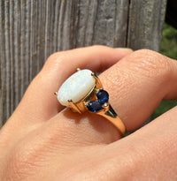 Vintage Opal & Sapphire Ring