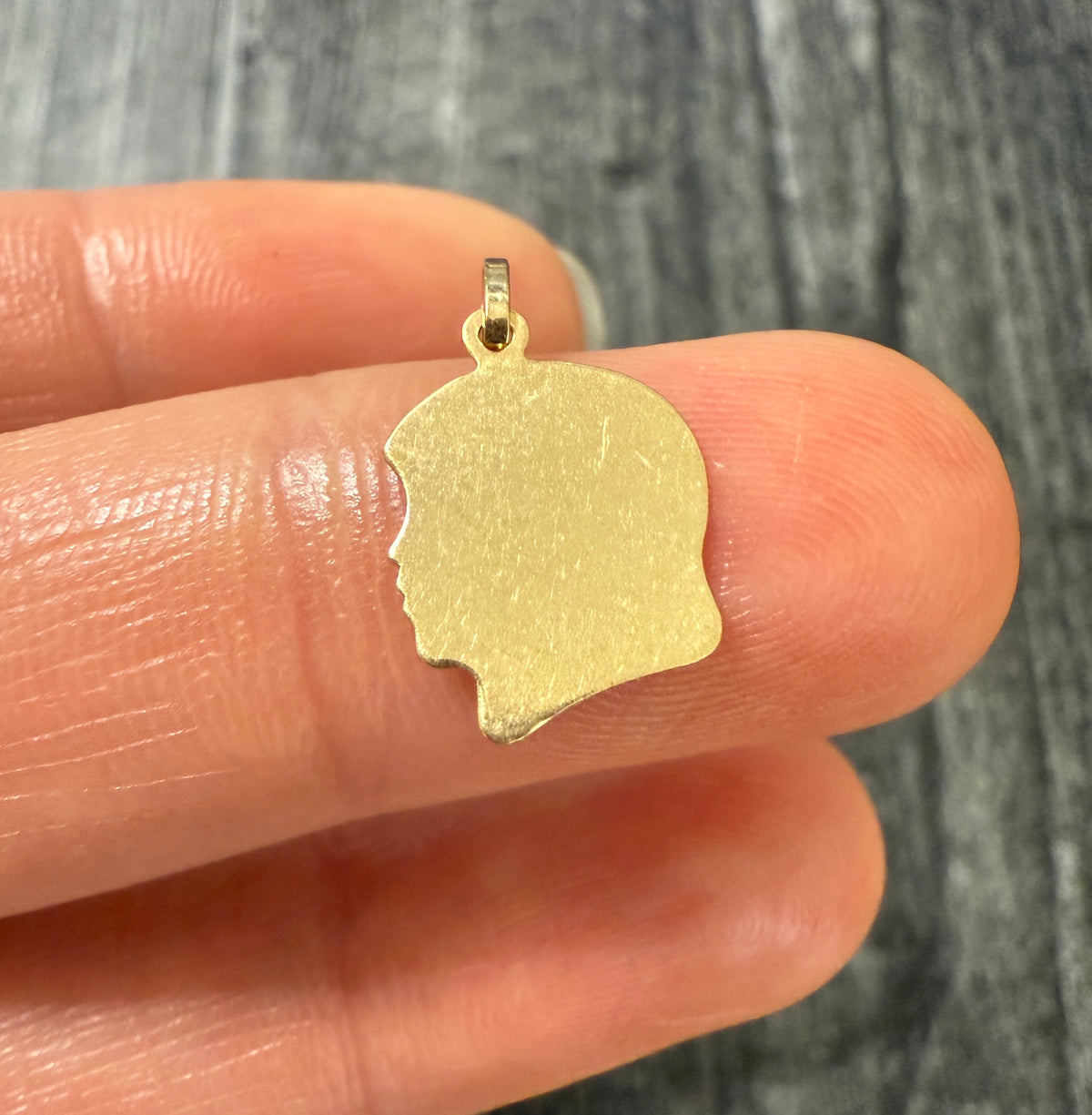 Vintage 14K Gold "Girl" Charm (A)