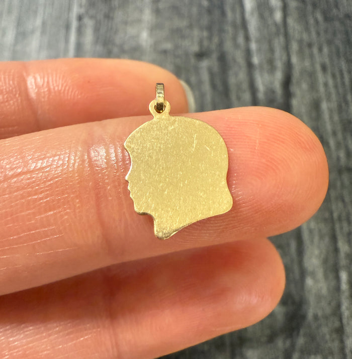 Vintage 14K Gold "Girl" Charm (A)