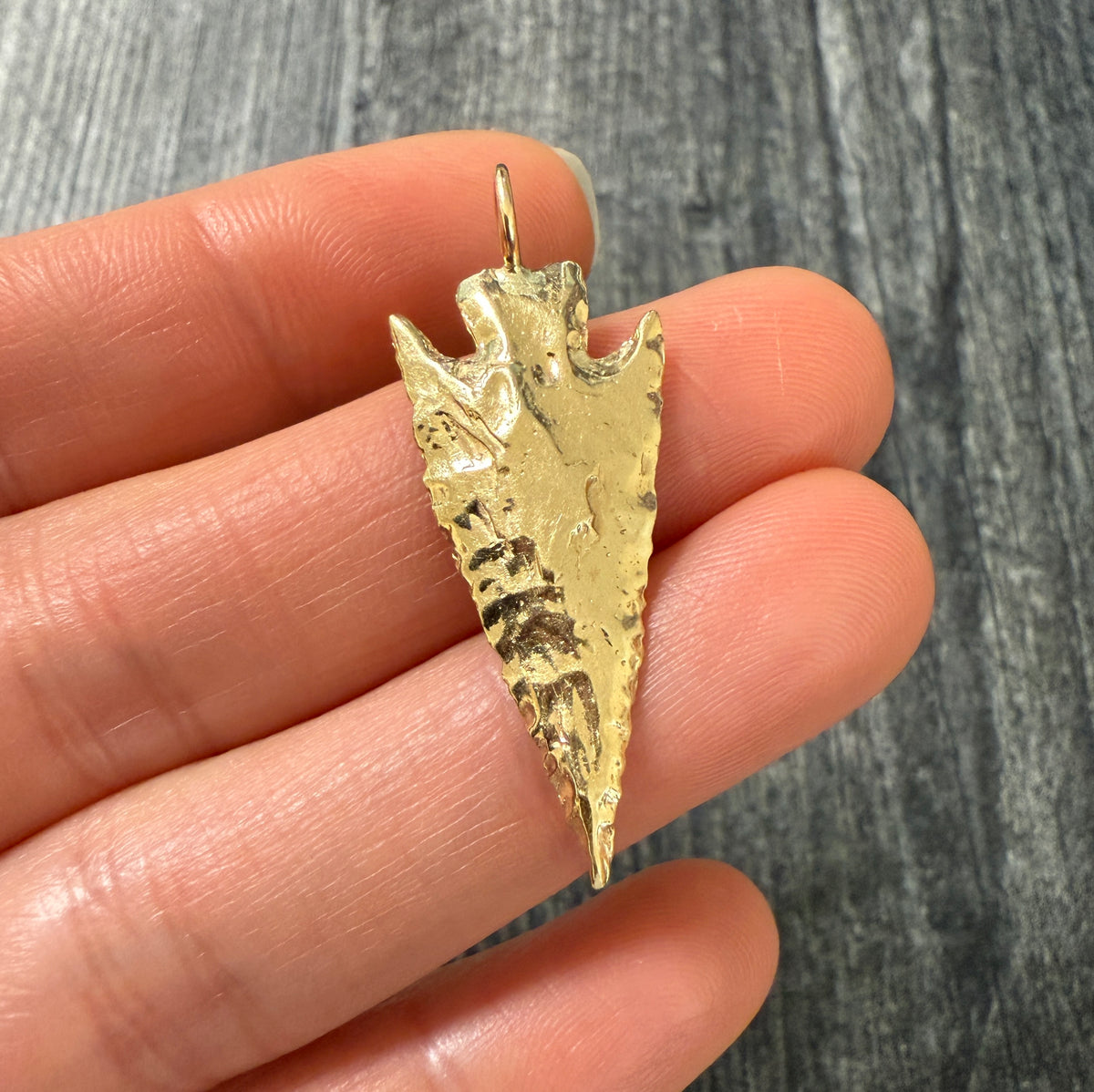 Vintage 14K Gold Arrow Head Charm