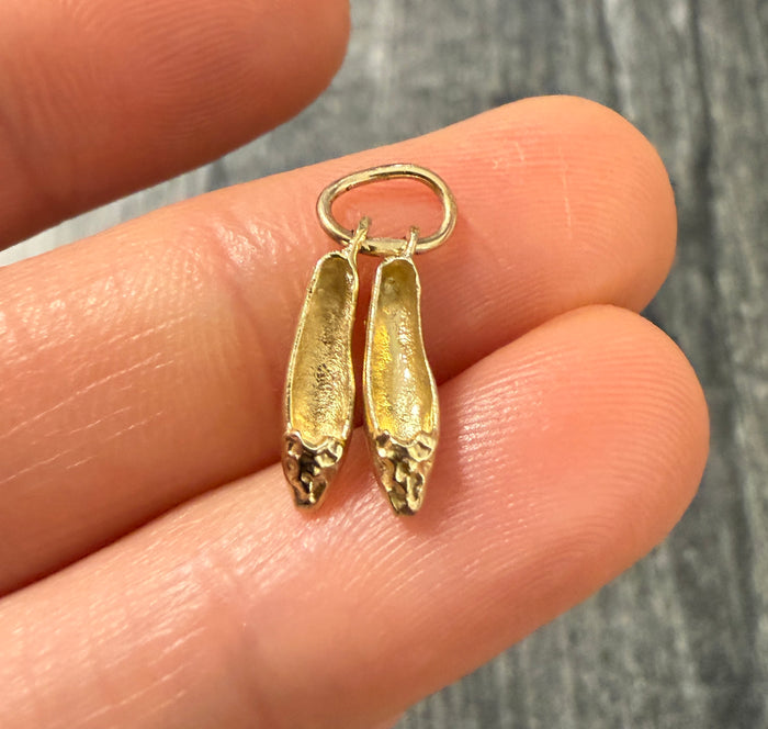 Vintage 14K Gold Ballerina Shoes Charm
