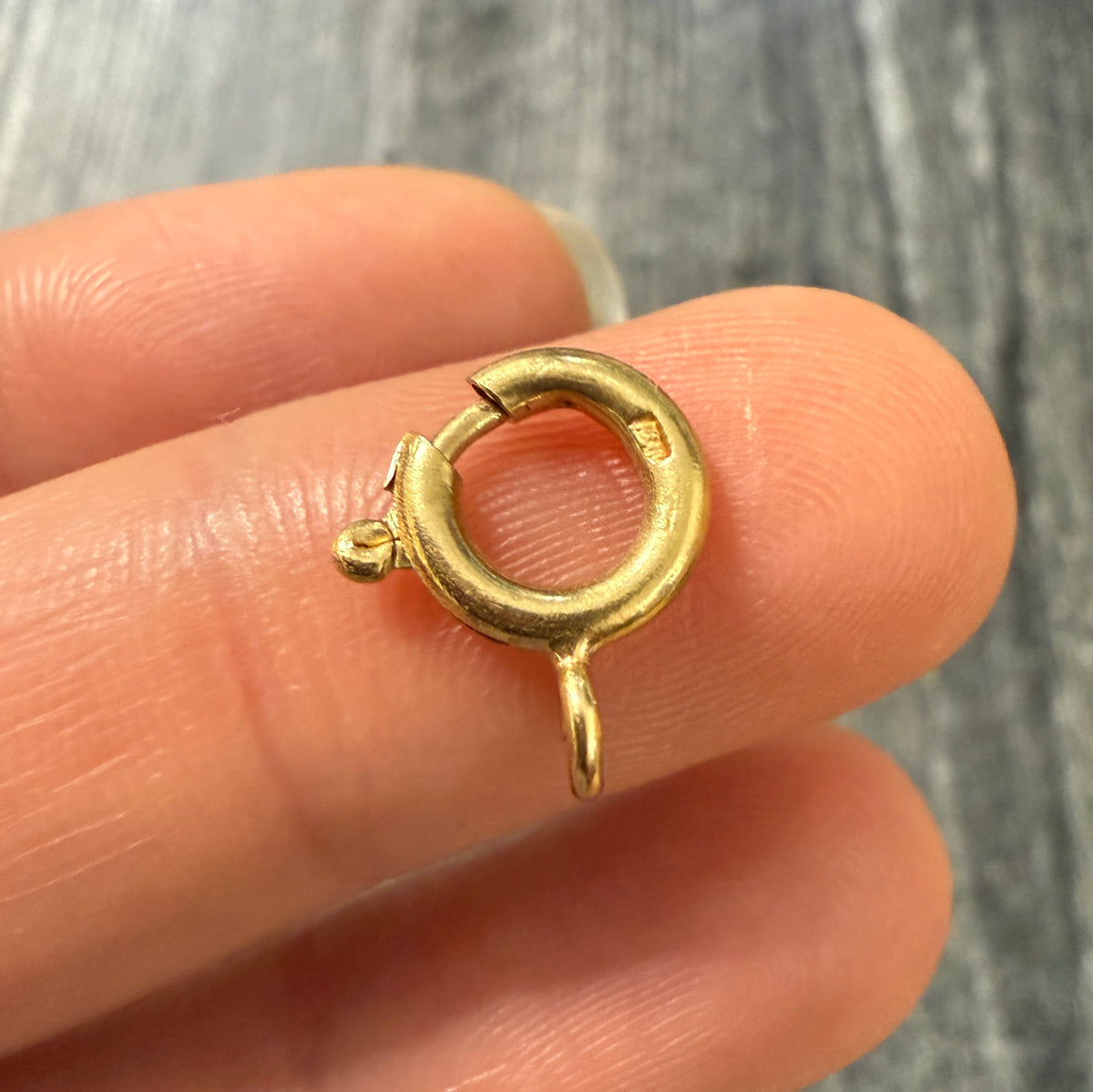 Vintage 14K Gold Spring Ring Clasp