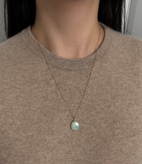 14K Gold 1.1 mm Ball Chain, 24" Long