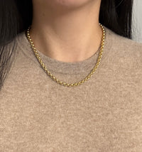 Classic 14K Gold Belcher Link Chain, 18" Long