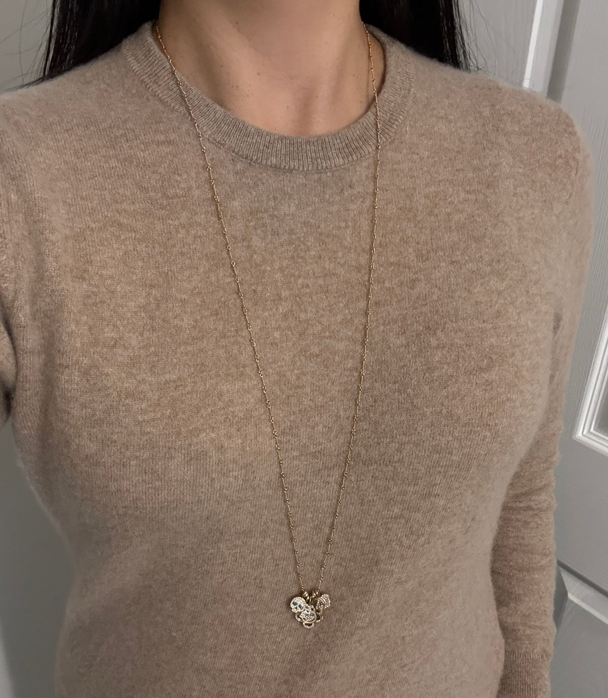 Eyefunny Charm Collection Necklace with Smiley Face, Star, Mushroom, Lightning Bolt, Apple, and Heart