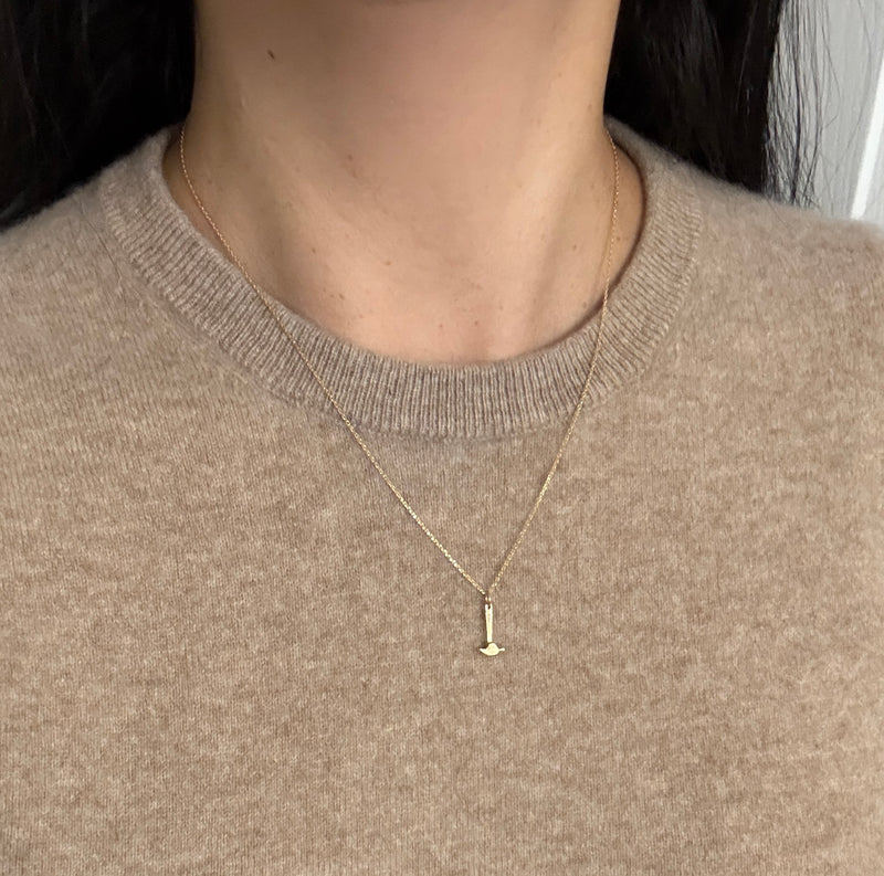 Vintage 14K Gold Hammer Tool Charm