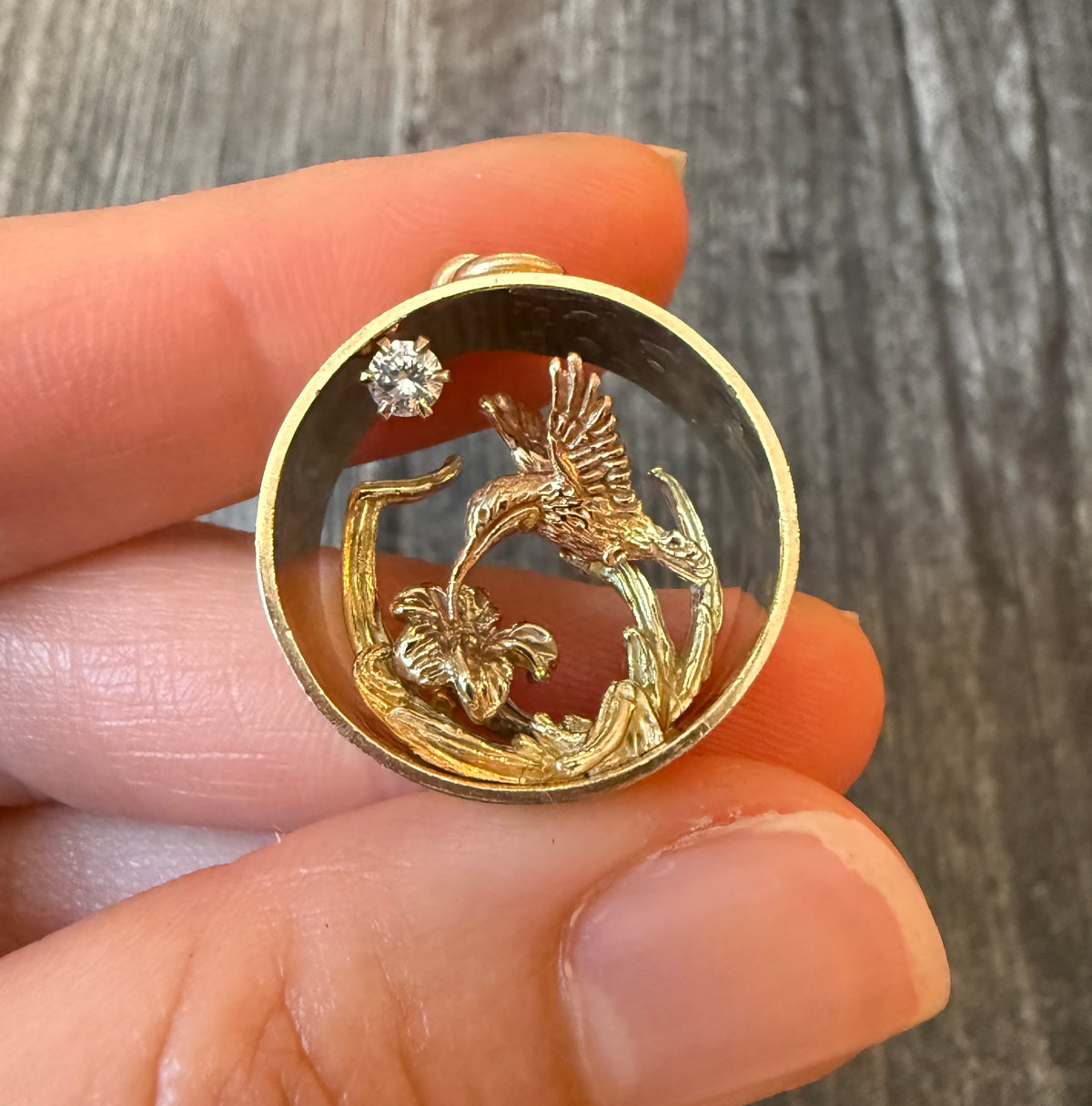 Bryson Designs 3D Scenes Hummingbird Pendant
