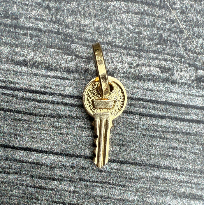 Mini 14K Gold Key Charm