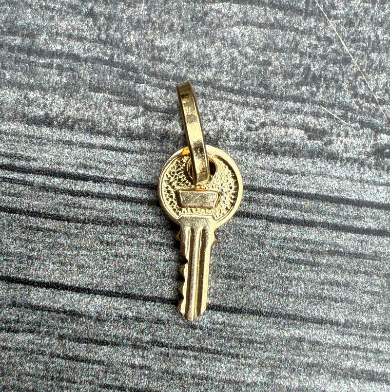 Mini 14K Gold Key Charm
