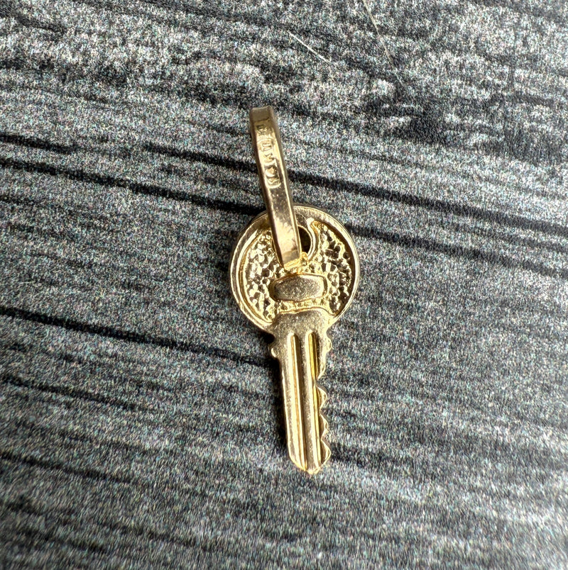 Mini 14K Gold Key Charm