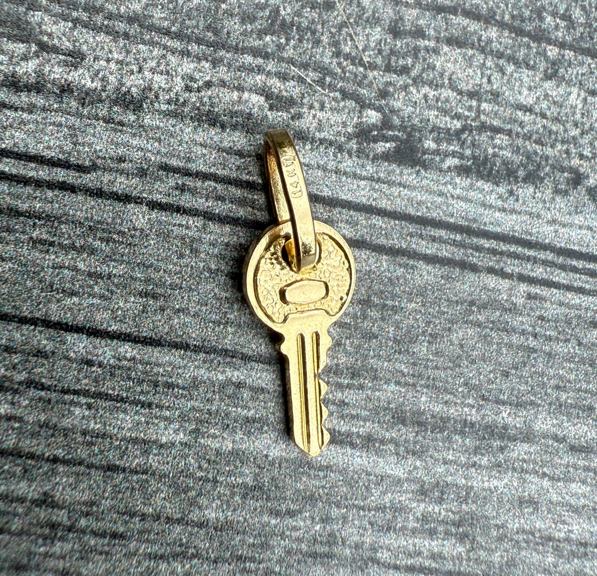 Mini 14K Gold Key Charm