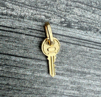 Mini 14K Gold Key Charm