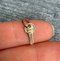 Mini 14K Gold Key Charm