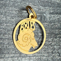 Zodiac Aries 14K Gold Charm