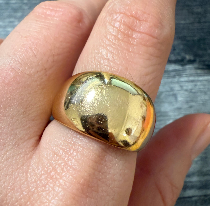 Vintage 14K Gold Dome Ring