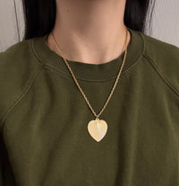 Vintage 18K Gold Biker Link Chain, 20.5" Long