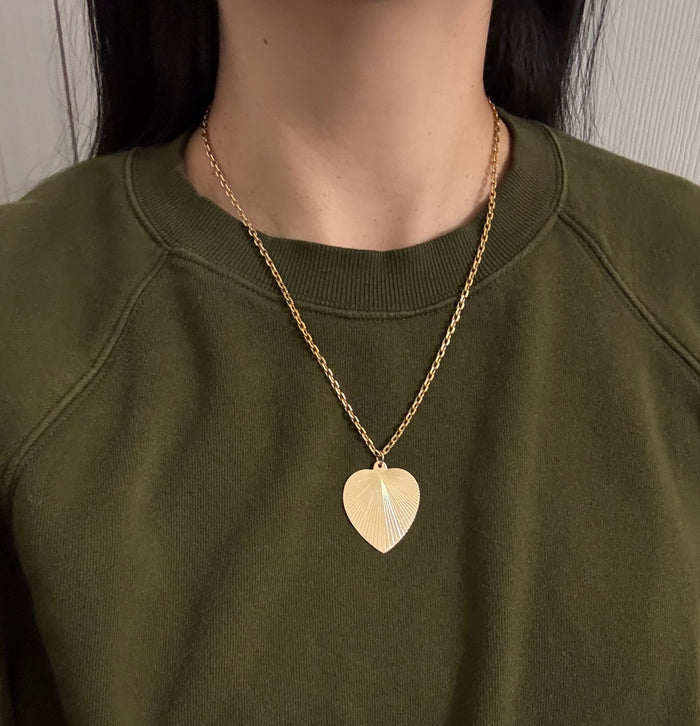 Vintage 18K Gold Biker Link Chain, 20.5" Long