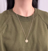 Vintage 14K Gold Curb Link Chain, 24.5" Long