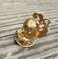 Vintage 18K Gold Knight's Helmet Armor Charm