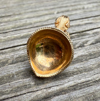 Vintage 18K Gold Knight's Helmet Armor Charm